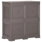 vidaXL Armario de plástico diseño de madera gris 79x43x85,5 cm vidaXL Armario de plástico diseño de madera gris 79x43x85,5 cm