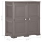 vidaXL Armario de plástico diseño de madera gris 79x43x85,5 cm vidaXL Armario de plástico diseño de madera gris 79x43x85,5 cm