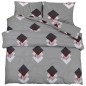vidaXL Juego de funda nórdica algodón gris 200x200 cm vidaXL Juego de funda nórdica algodón gris 200x200 cm