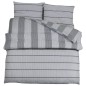 vidaXL Juego de funda nórdica algodón gris 200x200 cm vidaXL Juego de funda nórdica algodón gris 200x200 cm