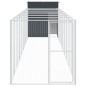 vidaXL Caseta perros con corral acero galvanizado gris 165x1067x181 cm vidaXL Caseta perros con corral acero galvanizado gris 165x1067x181 cm
