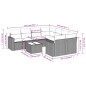vidaXL Set de sofás de jardín 8 piezas y cojines ratán sintético negro vidaXL Set de sofás de jardín 8 piezas y cojines ratán sintético negro