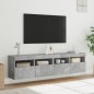 vidaXL Muebles TV de pared luces LED 2 uds gris hormigón 80x30x40 cm vidaXL Muebles TV de pared luces LED 2 uds gris hormigón 80x30x40 cm