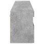 vidaXL Muebles TV de pared luces LED 2 uds gris hormigón 80x30x40 cm vidaXL Muebles TV de pared luces LED 2 uds gris hormigón 80x30x40 cm