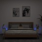 vidaXL Muebles de TV de pared con luces LED 2 uds blanco 30,5x35x30 cm