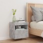 vidaXL Mueble de TV de pared con luces LED gris hormigón 40x30x40 cm
