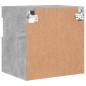 vidaXL Mueble de TV de pared con luces LED gris hormigón 40x30x40 cm