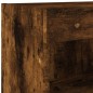vidaXL Mueble para TV con luces LED roble ahumado 80x30x30 cm
