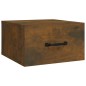 vidaXL Mesitas de noche de pared 2 uds roble ahumado 35x35x20 cm vidaXL Mesitas de noche de pared 2 uds roble ahumado 35x35x20 cm