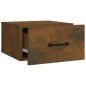 vidaXL Mesitas de noche de pared 2 uds roble ahumado 35x35x20 cm vidaXL Mesitas de noche de pared 2 uds roble ahumado 35x35x20 cm