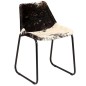 vidaXL Sillas de comedor de cuero de cabra auténtico 6 unidades vidaXL Sillas de comedor de cuero de cabra auténtico 6 unidades