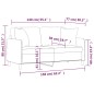 vidaXL Sofá de 2 plazas con cojines tela marrón 140 cm vidaXL Sofá de 2 plazas con cojines tela marrón 140 cm