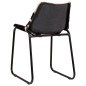 vidaXL Sillas de comedor de cuero de cabra auténtico 6 unidades vidaXL Sillas de comedor de cuero de cabra auténtico 6 unidades