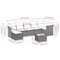 vidaXL Set de sofás de jardín 8 piezas y cojines ratán sintético negro vidaXL Set de sofás de jardín 8 piezas y cojines ratán sintético negro