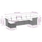 vidaXL Set sofás de jardín 7 piezas y cojines ratán sintético beige vidaXL Set sofás de jardín 7 piezas y cojines ratán sintético beige