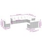 vidaXL Set de sofás de jardín 10 pzas cojines ratán sintético negro vidaXL Set de sofás de jardín 10 pzas cojines ratán sintético negro