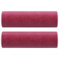 vidaXL Sofá de 3 plazas con cojines terciopelo rojo tinto 180 cm vidaXL Sofá de 3 plazas con cojines terciopelo rojo tinto 180 cm