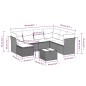 vidaXL Set de sofás de jardín 8 piezas y cojines ratán sintético negro vidaXL Set de sofás de jardín 8 piezas y cojines ratán sintético negro