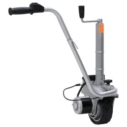 vidaXL Rueda jockey de remolque motorizada aluminio 12 V 350 W