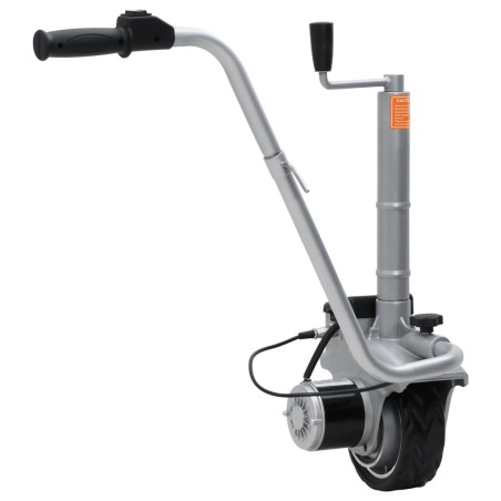 vidaXL Rueda jockey de remolque motorizada aluminio 12 V 350 W