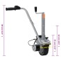 vidaXL Rueda jockey de remolque motorizada aluminio 12 V 350 W vidaXL Rueda jockey de remolque motorizada aluminio 12 V 350 W