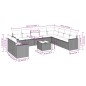 vidaXL Set de sofás de jardín 11 pzas y cojines ratán sintético negro vidaXL Set de sofás de jardín 11 pzas y cojines ratán sintético negro