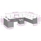 vidaXL Set de sofás de jardín 11 pzas y cojines ratán sintético gris vidaXL Set de sofás de jardín 11 pzas y cojines ratán sintético gris