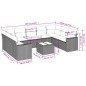vidaXL Set de sofás de jardín 10 pzas con cojines ratán sintético gris vidaXL Set de sofás de jardín 10 pzas con cojines ratán sintético gris