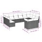 vidaXL Set de sofás de jardín 12 pzas y cojines ratán sintético marrón vidaXL Set de sofás de jardín 12 pzas y cojines ratán sintético marrón