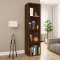 vidaXL Estantería/mueble TV contrachapada marrón roble 36x30x143 cm vidaXL Estantería/mueble TV contrachapada marrón roble 36x30x143 cm