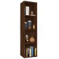 vidaXL Estantería/mueble TV contrachapada marrón roble 36x30x143 cm vidaXL Estantería/mueble TV contrachapada marrón roble 36x30x143 cm
