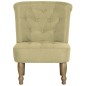 vidaXL Sillas de estilo francés 2 unidades tela verde vidaXL Sillas de estilo francés 2 unidades tela verde
