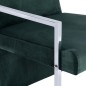 vidaXL Sillón con patas cromadas terciopelo verde oscuro vidaXL Sillón con patas cromadas terciopelo verde oscuro