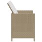 vidaXL Sillas de jardín con cojines 4 unidades ratán sintético beige vidaXL Sillas de jardín con cojines 4 unidades ratán sintético beige