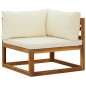 vidaXL Sofás modulares de esquina con cojines 2 uds madera de acacia vidaXL Sofás modulares de esquina con cojines 2 uds madera de acacia