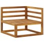 vidaXL Sofás modulares de esquina con cojines 2 uds madera de acacia vidaXL Sofás modulares de esquina con cojines 2 uds madera de acacia