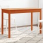 vidaXL Mesa de comedor madera maciza de pino marrón cera 110x55x75 cm vidaXL Mesa de comedor madera maciza de pino marrón cera 110x55x75 cm