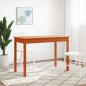 vidaXL Mesa de comedor madera maciza de pino marrón cera 110x55x75 cm vidaXL Mesa de comedor madera maciza de pino marrón cera 110x55x75 cm