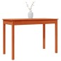 vidaXL Mesa de comedor madera maciza de pino marrón cera 110x55x75 cm vidaXL Mesa de comedor madera maciza de pino marrón cera 110x55x75 cm