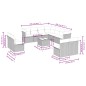 vidaXL Set de sofás de jardín 12 pzas con cojines ratán sintético gris vidaXL Set de sofás de jardín 12 pzas con cojines ratán sintético gris