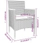 vidaXL Set comedor jardín 5 pzas ratán sintético vidrio templado negro vidaXL Set comedor jardín 5 pzas ratán sintético vidrio templado negro