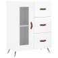 vidaXL Aparador alto madera contrachapada blanco brillo 69,5x34x180 cm vidaXL Aparador alto madera contrachapada blanco brillo 69,5x34x180 cm