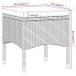 vidaXL Set comedor jardín 5 pzas ratán sintético vidrio templado gris