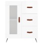 vidaXL Aparador alto madera contrachapada blanco brillo 69,5x34x180 cm vidaXL Aparador alto madera contrachapada blanco brillo 69,5x34x180 cm