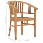 vidaXL Conjunto de comedor para jardín 5 piezas madera maciza de teca vidaXL Conjunto de comedor para jardín 5 piezas madera maciza de teca