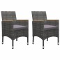 vidaXL Juego de comedor de jardín de 5 piezas gris vidaXL Juego de comedor de jardín de 5 piezas gris