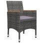 vidaXL Juego de comedor de jardín de 5 piezas gris vidaXL Juego de comedor de jardín de 5 piezas gris