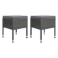 vidaXL Juego de comedor de jardín de 5 piezas gris vidaXL Juego de comedor de jardín de 5 piezas gris