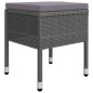 vidaXL Juego de comedor de jardín de 5 piezas gris vidaXL Juego de comedor de jardín de 5 piezas gris