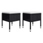 vidaXL Juego de comedor de jardín de 5 piezas negro vidaXL Juego de comedor de jardín de 5 piezas negro